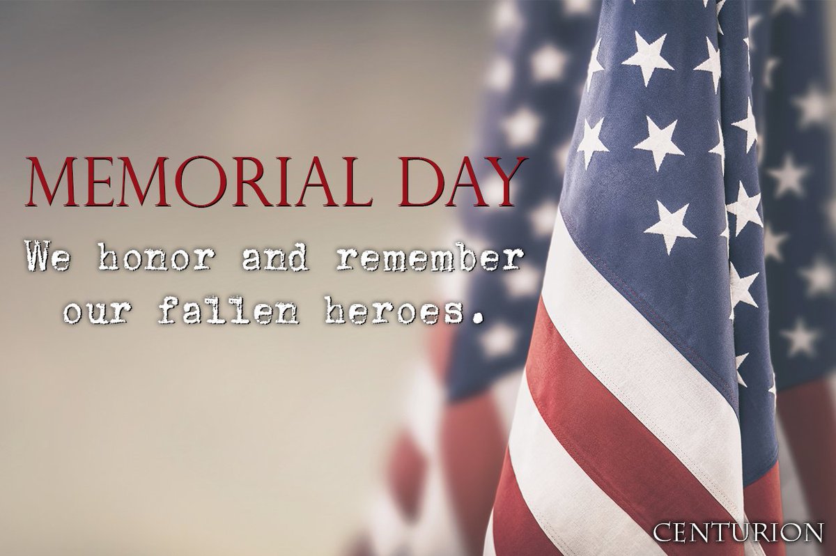 On #MemorialDay we remember those who lost their lives serving our country; service, sacrifice, and selflessness.

#MemorialDay2022 #MemorialDay #WeRemember #Centurion