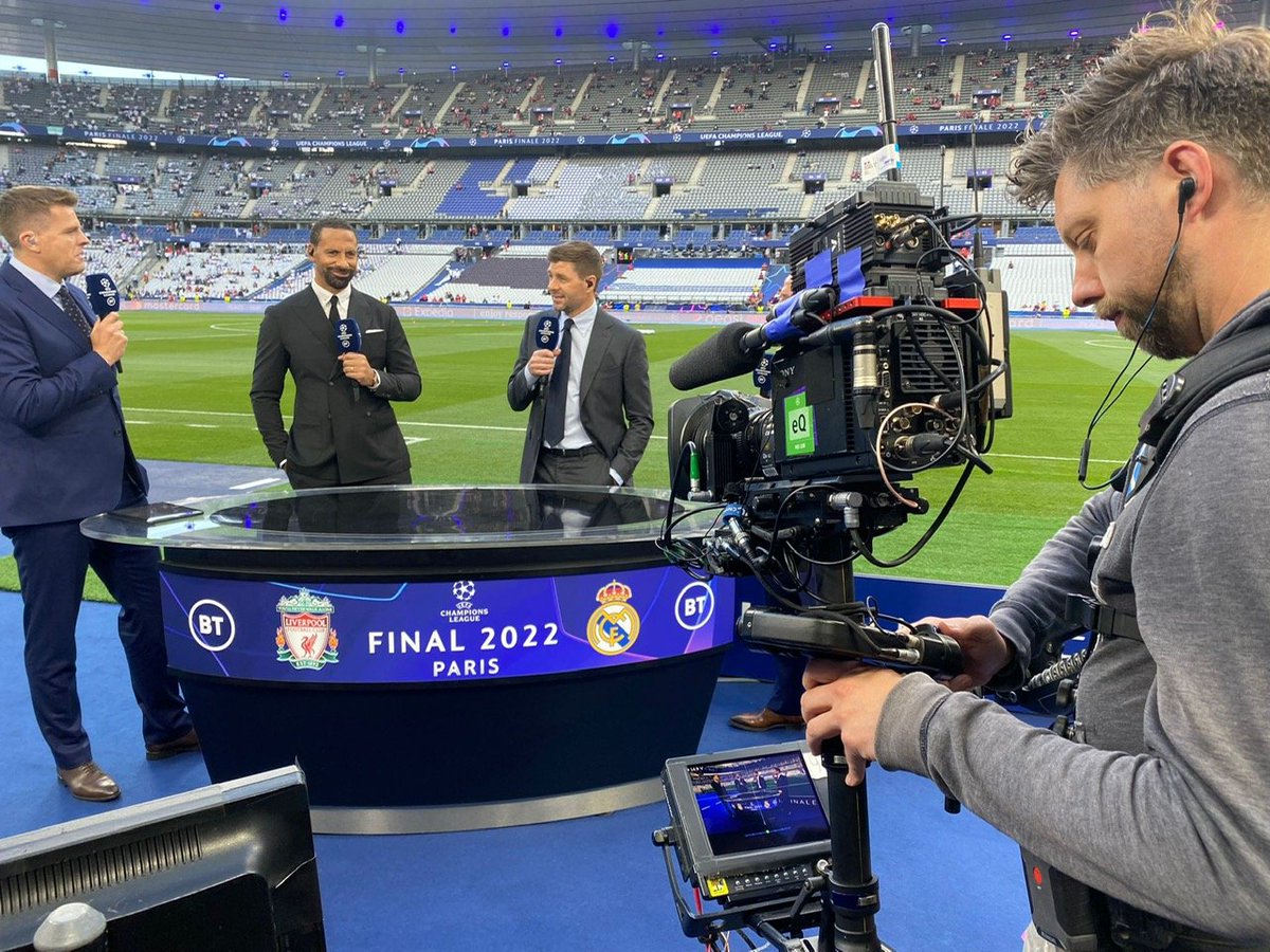 EMGLiveUK's tweet photo. โฝWe thoroughly enjoyed worked alongside our partner brand @BroadcastRF to deliver the UEFA Champions League final on Saturday for @btsport. What a fantastic game and we are proud to have worked on this epic sporting finale.
#UEFAChampionsLeague #Football #Sports #BroadcastRF https://t.co/RiiAORUVO3