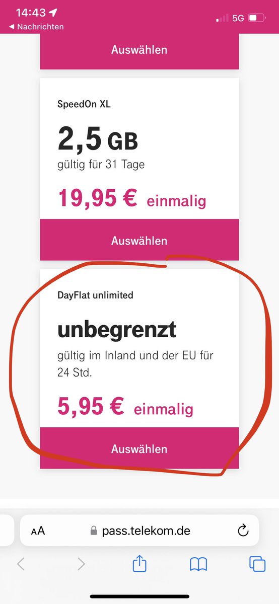 Pfanner100's tweet photo. @Telekom_hilft kann ich die DayFlat auch in Großbritannien mit roaming nutzen ? https://t.co/vmYNwF8krp