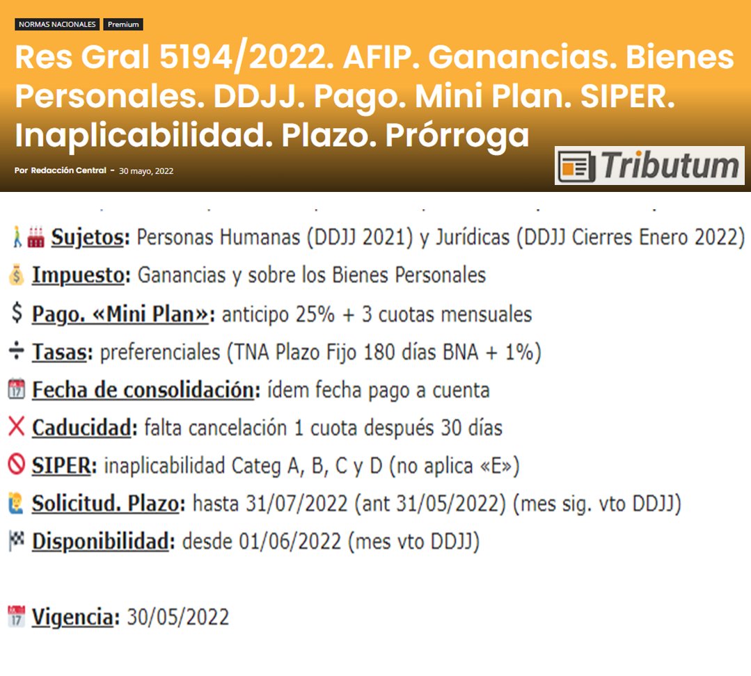 tributumcomar's tweet photo. #Ganancias #BienesPersonales #DDJJ2021 #MiniPlan #PH https://t.co/JPIwebMgCZ