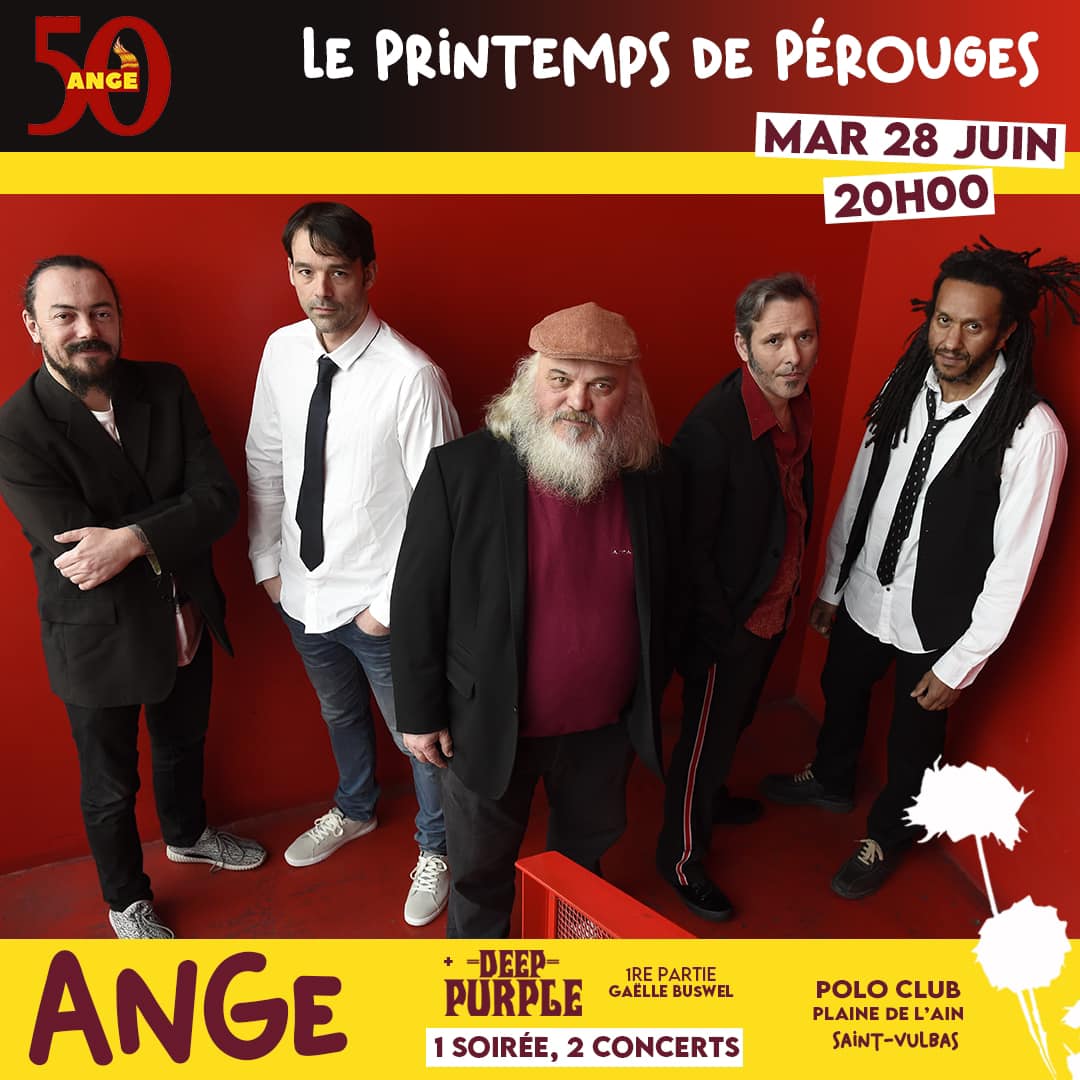 Diffusion_prod's tweet image. Ange sera avec Deep Purple au printemps de Pérouge!
Mardi 28 juin - Printemps de Perouges - SAINT VULBAS (01)
Billetterie: tinyurl.com/4z86hecy

#rock #concerts