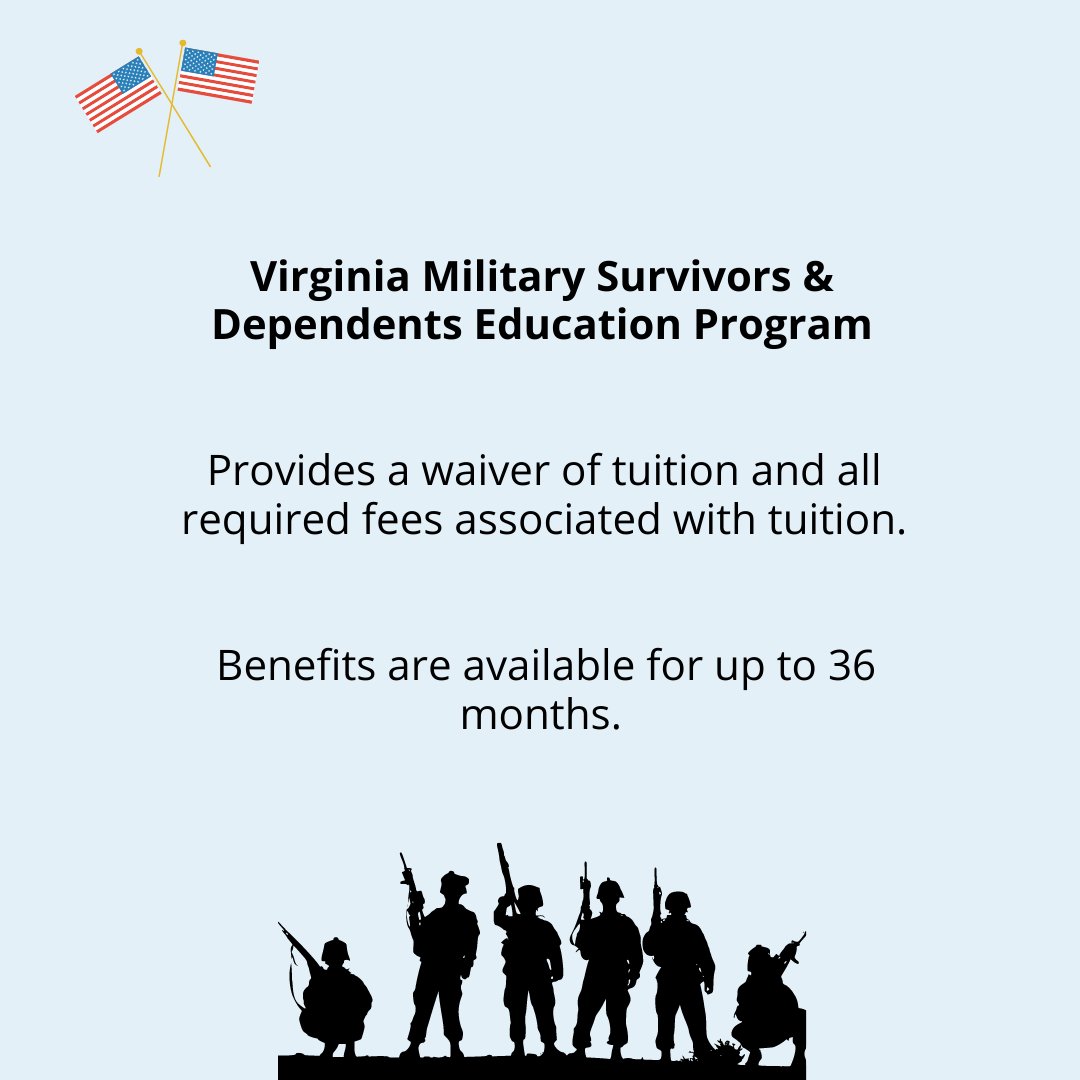 Today is dedicated to honoring our heroes. If you are a veteran or currently-serving active member of a U.S. Military branch, there are scholarships available!

The purpose of VMSDEP is to provide eligible participants with a waiver of tuition.
Learn more: bit.ly/3t0nIAp