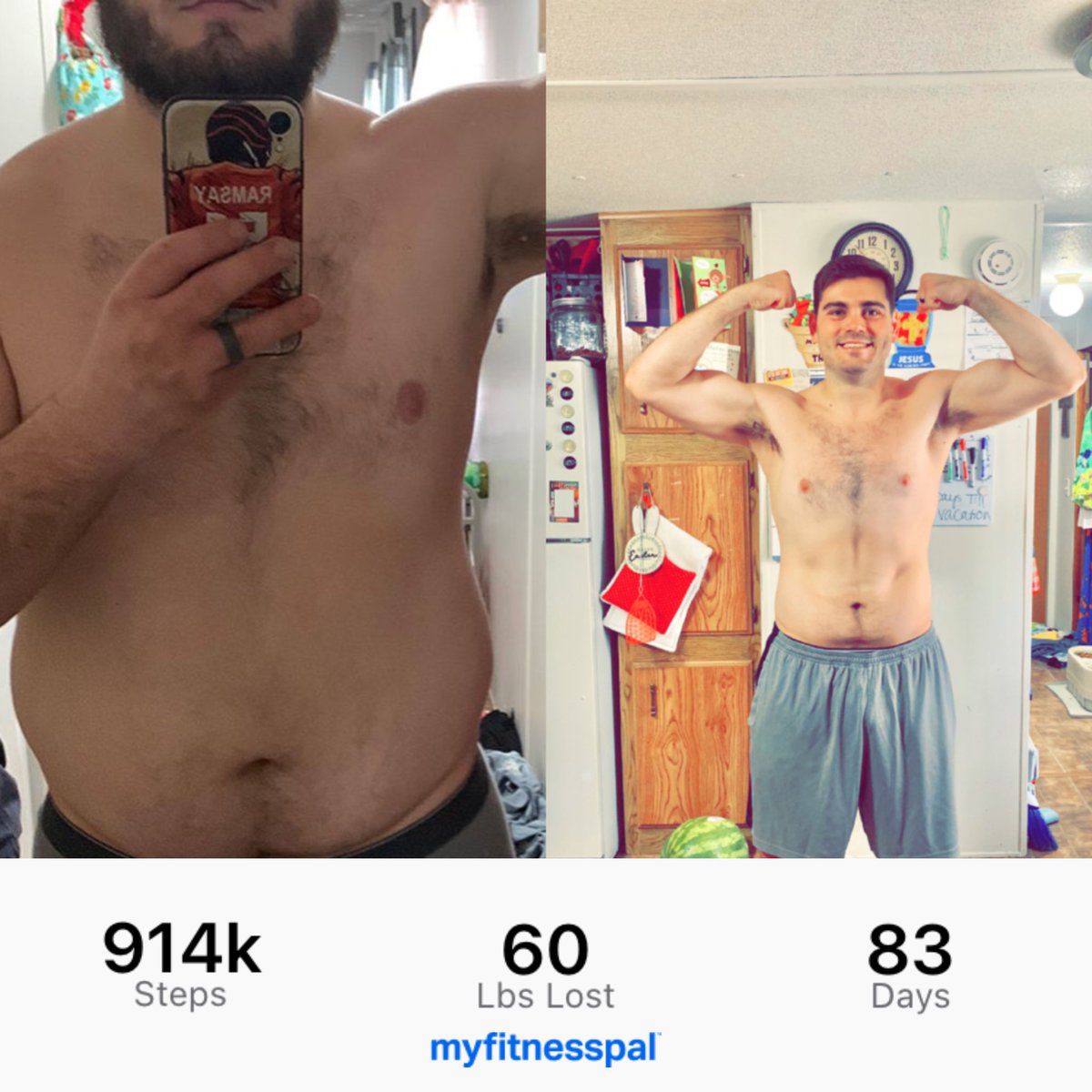 KrossingPattern's tweet image. Down 60 pounds in 75 days and I’m not done yet! So thankful!!