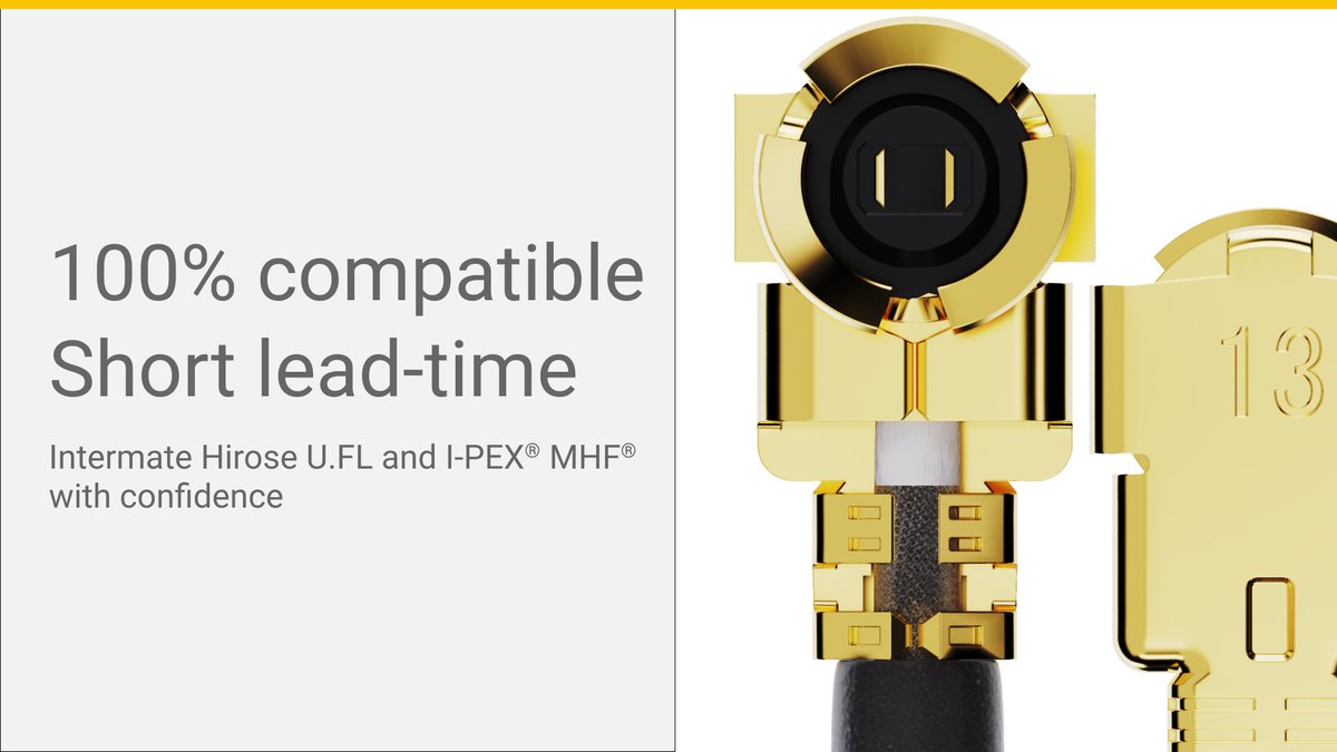 GradConn_Ltd's tweet photo. We are often asked if Hirose U.FL and I-PEX® MHF® micro coax connectors are compatible. Our experience, backed up with independent tests, allows us to provide a definitive answer - Yes! 

Learn more: https://t.co/UtZxaOP7kp

#coax #connectors #hirose #IPEX #gradconn https://t.co/k0gFid6giO