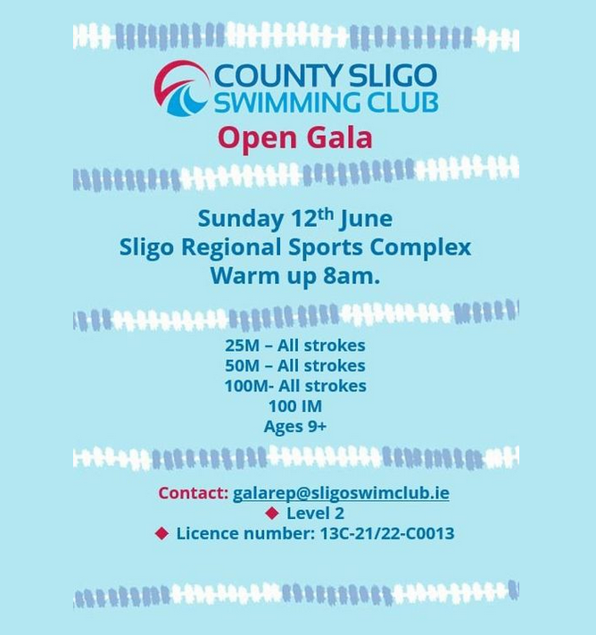 CSSC home gala on June 12th.