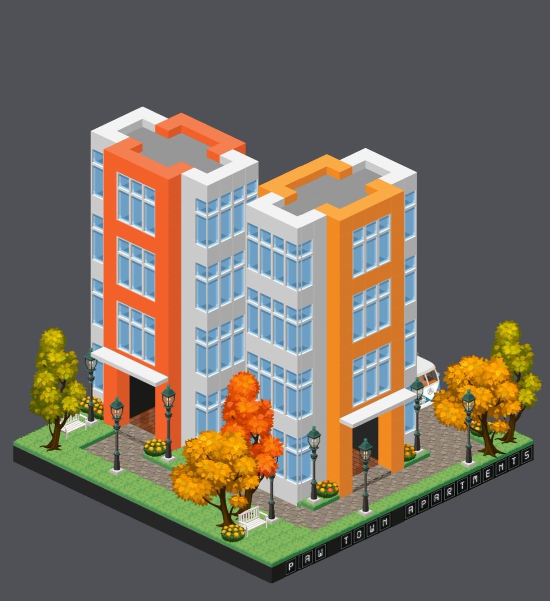 HeadscarfandUke's tweet photo. Love collabing in the @highrise side of the wonderful @immutablepaws project. Check out my builds on the @immutablepaws acc on #Highrise #immutablepaws #highrisemetaverse #nft https://t.co/tqDCqrEwbO