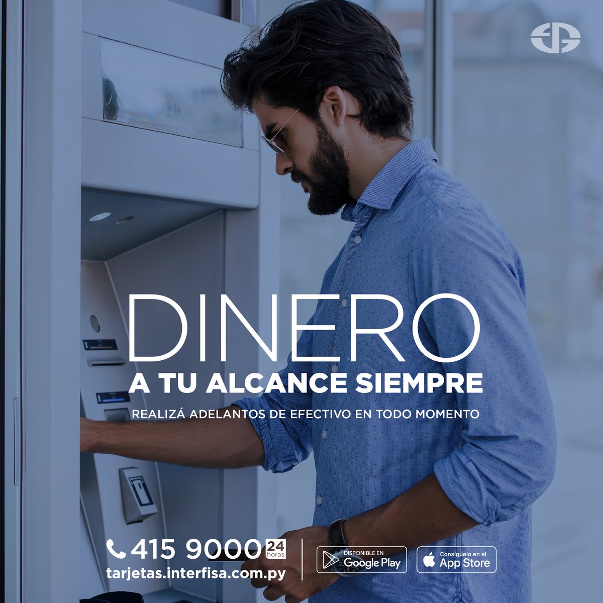 Interfisabanco's tweet photo. Sin importar la hora o el lugar, con tus tarjetas de crédito de Interfisa Banco podés realizar adelantos de efectivo cuando lo necesites.

Solicitá ya mismo tu tarjeta llamando al call center 24 horas 415 9000 o en https://t.co/qRB3p4sYOq https://t.co/xTSlWl2GY1