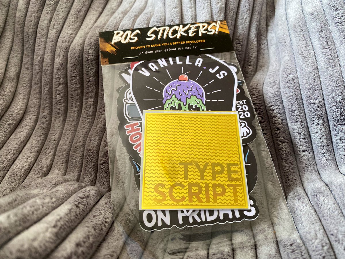dijoncorreia's tweet photo. Yes! Finally received my #BosStickers. Our postal service in South Africa is really slow, as you can tell 😅 But they made it! I could smell the fresh Canadian air in the envelope too. Thanks @wesbos - you rock 🤘🏻 https://t.co/NhvzKutKwn