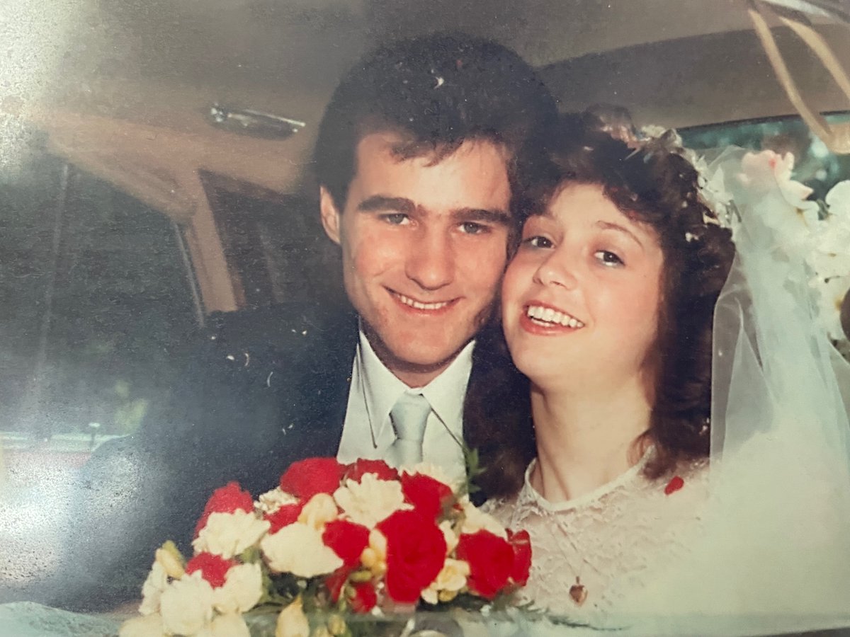 rangersbrit's tweet photo. 35 years ago today, this beautiful young lady stood next to me at the alter and said "I do". I'm not sure she completely understood what she was signing up for, but I'm so grateful she did. I'm looking forward to the next 35 years. Happy Anniversary to the love of my life. https://t.co/C1hEG7vtil
