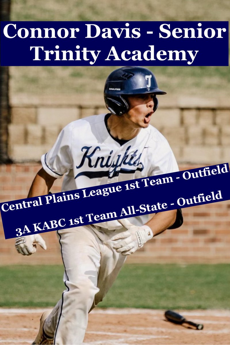 TABaseball_ICT's tweet photo. Congrats to @cdaviss2 on being named 1st team all league and All-State. Connor was also named our Team MVP for this season. Connor hit .431 on the year and led our team in doubles (8) and RBIs (18). @Buco_Baseball @centralks_hoops @kansasprepzone @centralks_hoops https://t.co/rjDL6v5nWA