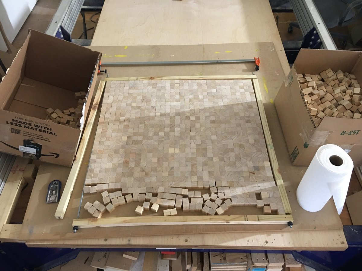 Every_Icon's tweet photo. Each block will be a pixel in a collaborative iconic creation - online and in studio - live - final print on paper. https://t.co/UjmbvzKWJs #nft #liveperformance #feralfile #everyicon https://t.co/eEHp4KvpOo