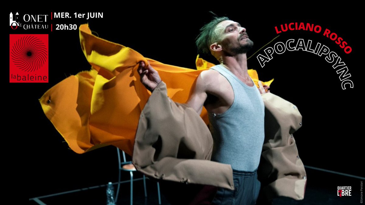 QLP_prod's tweet photo. 🗓️@luchianorosso continue à sillonner la France avec #Apocalipsync ! 🎭
La semaine prochaine en @Occitanie @dept_aveyron
à Ville #onetlechateau au #theatrelabaleine !
Plus d'infos 👀https://t.co/NRuQFwqdHl
#theatrephysique #lucianorosso https://t.co/cYArNl3pnZ