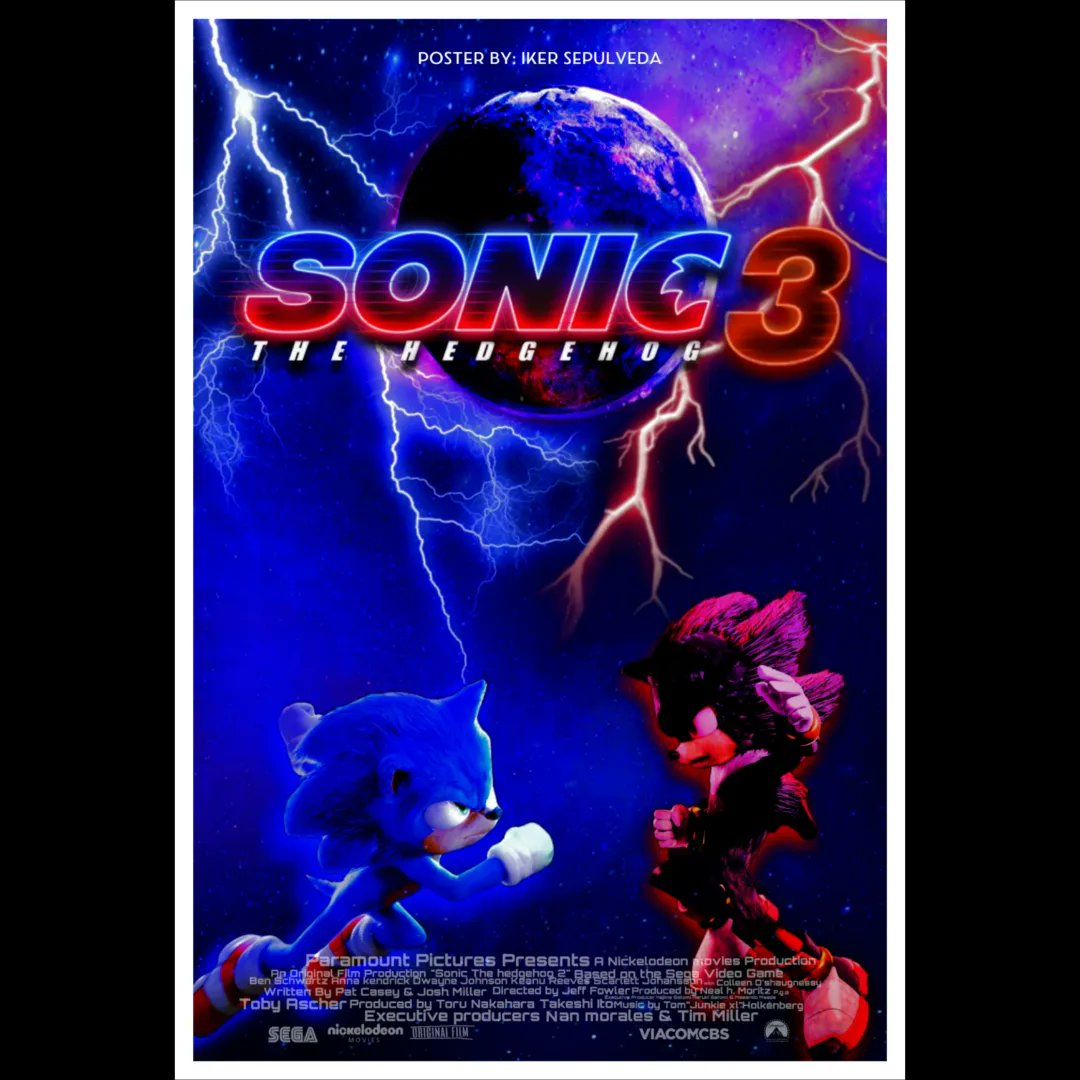 Iker Sepúlveda on X: Sonic 3 FanPoster by Me. Sonic vs Shadow