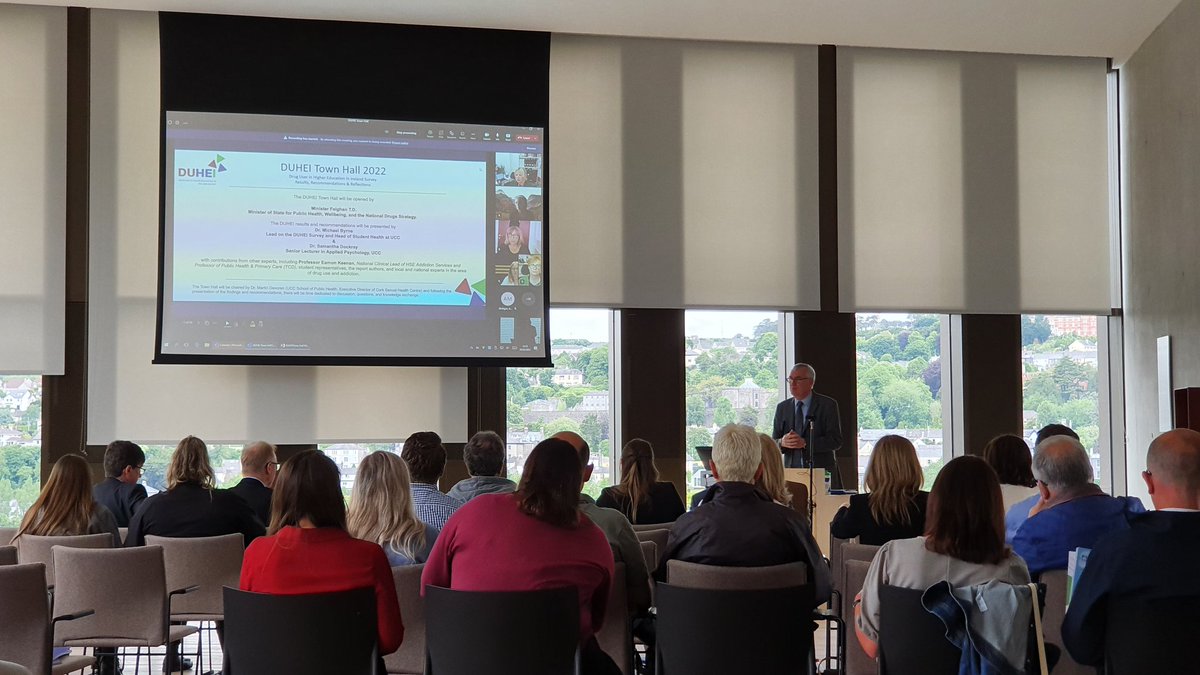 Minister for Public Health, Wellbeing and National Drug Strategy <a href="/FrankFeighan/">Frank Feighan T.D.</a> delivers an opening address and discusses the importance and implication of this research.