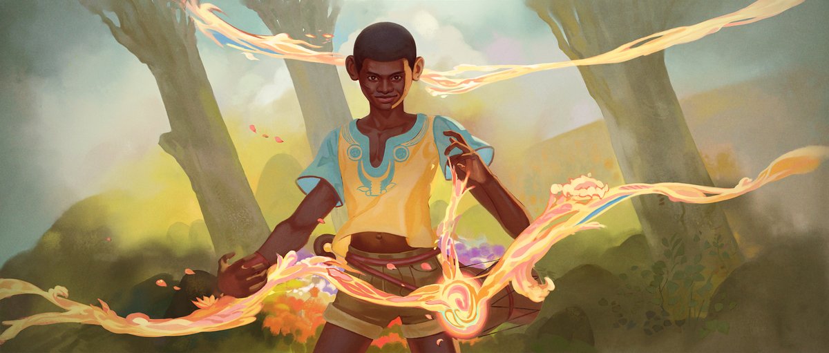 I Can finally share a bit of the project I've been working on.💖
Getting to combine my love for fantasy and African folklore is a draw come true.
And I can't wait to share more with you. k bye!