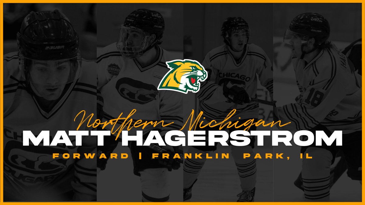 ChiCougarsHky's tweet photo. Please join us in congratulating forward Matt Hagerstrom on his commitment to continue his athletic and academic careers at Northern Michigan!
We couldn't be prouder of you, Matt, and we know this is only the beginning.
#GoCougs🐯 | #CougCommitments https://t.co/bPFNnRAfL3