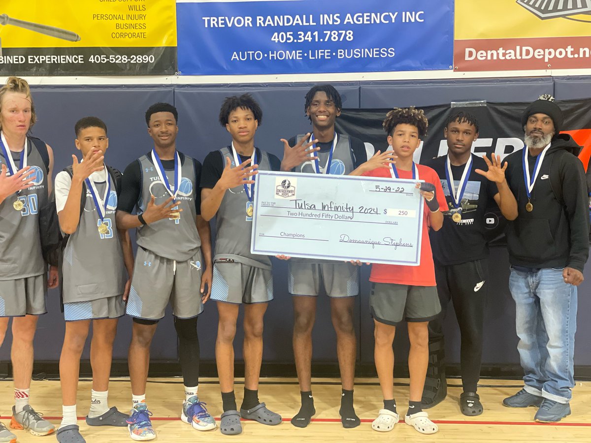 Tulsa Infinity (@infinity_2024) on Twitter photo 5 players were coached by 2 injured players this weekend and went 5-0 … we don’t just have ballers … we also have basketball IQ … 16U players are able to work as a team and take home the gold !!! <a href="/OKFadeawayhoops/">Oklahoma Fadeaway Hoops</a> 5 players were coached by 2 injured players this weekend and went 5-0 … we don’t just have ballers … we also have basketball IQ … 16U players are able to work as a team and take home the gold !!! <a href="/OKFadeawayhoops/">Oklahoma Fadeaway Hoops</a>