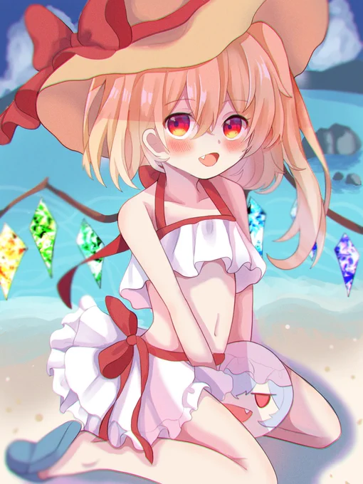 再掲水着フランちゃん #東方Project 