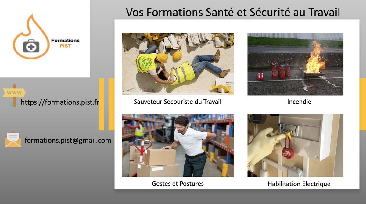FormationsPist's tweet photo. Vos prochaines formations avec Formations Pist 👉 https://t.co/aY3m5O4sH9  #sst #sauveteursecouristedutravail #incendie #santéetsécuritéautravail #prévention #formation #perpignan #narbonne #béziers #occitanie https://t.co/WjrmoRwlTW