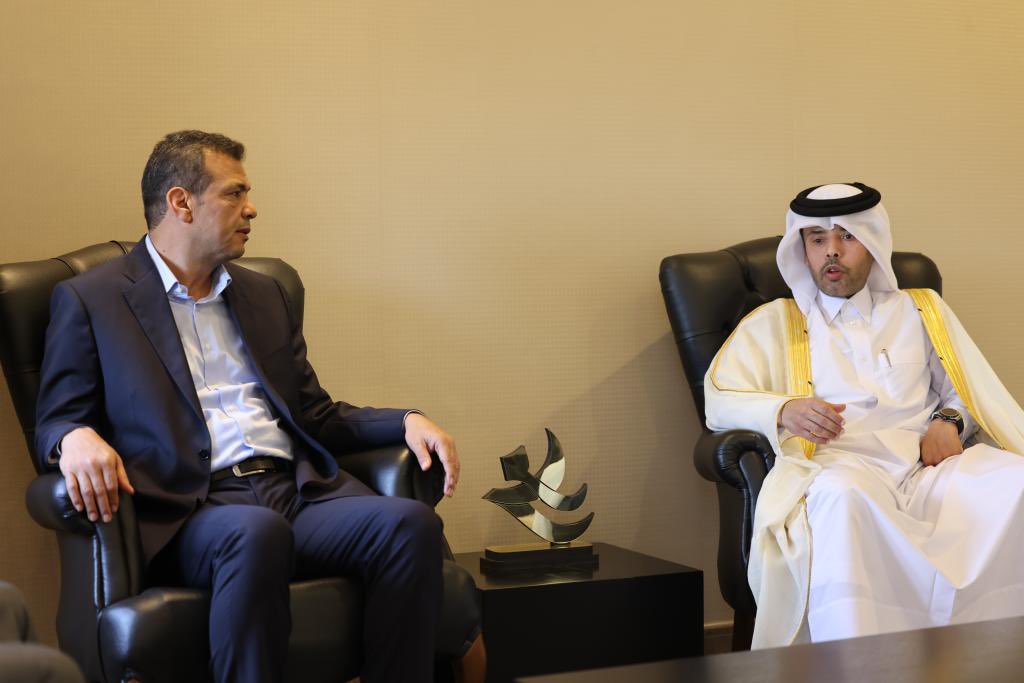 QatarembTripoli's tweet photo. إستقبل  معالي السيد/ رمضان أحمد أبو جناح – نائب رئيس مجلس الوزراء ووزير الصحة المكلف  يوم الاثنين الموافق 30/5/2022 م بمكتبه ، سعادة السيد / خالد محمد بن زابن الدوسري – سفير دولة قطر لدى دولة ليبيا . https://t.co/jUAhu0iabf
