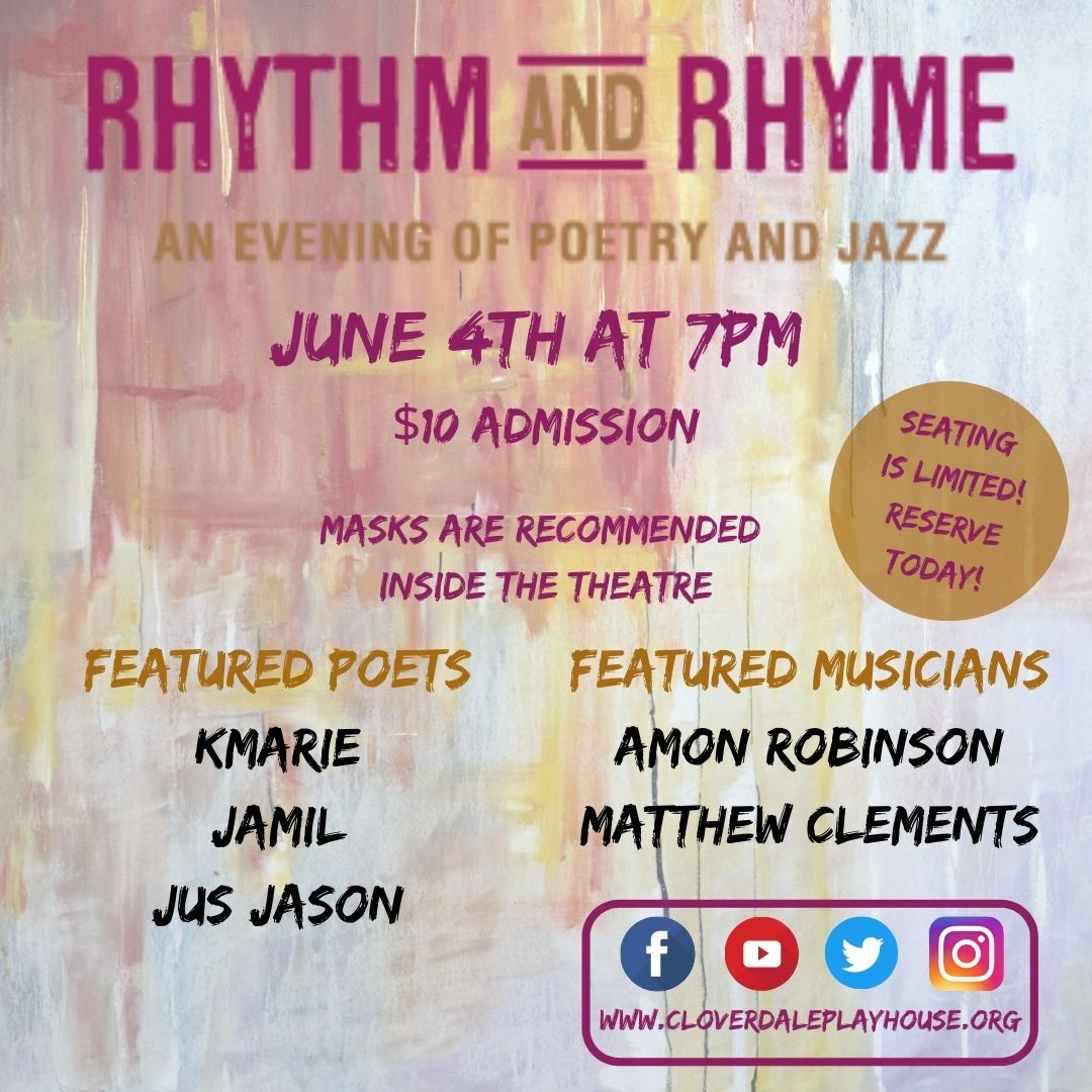 cdaleplayhouse's tweet photo. You want to experience some of the most entertaining poetry and live music in the region? Don't miss this event. We hope you will join us! Please visit our website for more information, https://t.co/KOdkZhdNTR. https://t.co/O7ZkE4bo2D