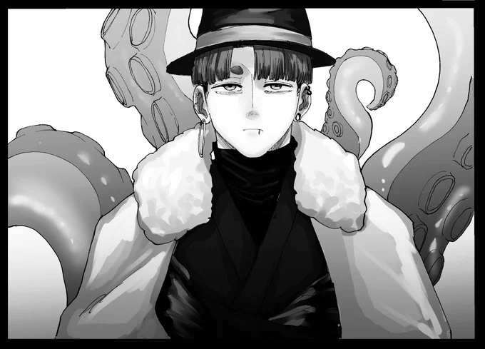 フォロワーさんとのうちよそ漫画で描いた鞍馬さん 
