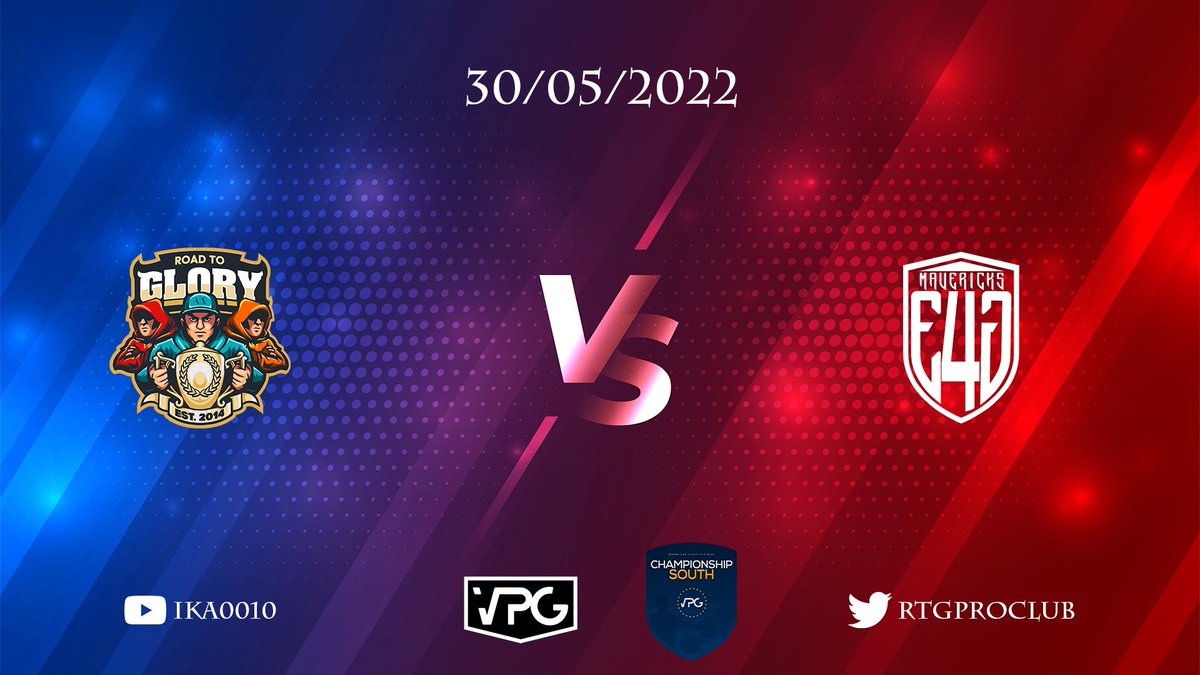 Matchday 2⃣1⃣ will be played in the <a href="/OfficialVPG/">Virtual Pro Gaming</a> <a href="/VPGEurope/">Virtual Pro Gaming | Europe</a> today (30/05/2022)❗️

🏆 Championship South
🆚 @E4GMavericks 
⏰ 9:00pm UK  (11:00pm GMT+3)