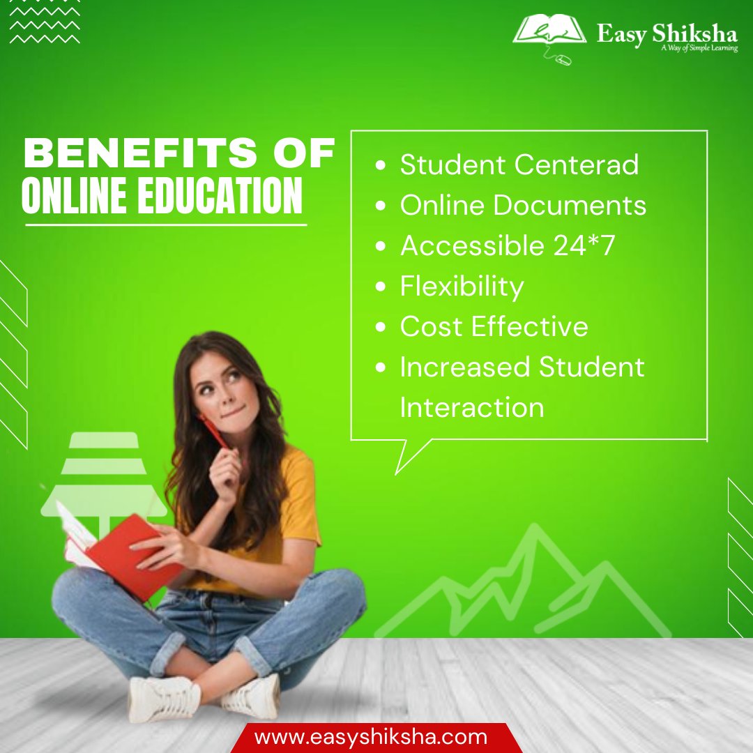 There are many benefits of Online Educations/Learning. 

Learn anytime with EasyShiksha!

#EasyShiksha #onlinelearning #courses #onlineeducation #internship #students #studentsintech