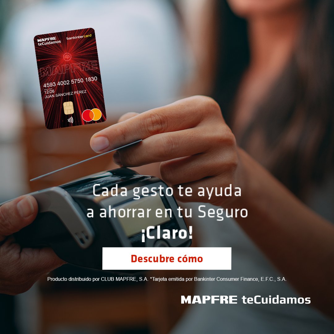 MAPFRE_ES's tweet photo. Nos gusta lo sencillo y rápido, como a ti. 👍 Por eso, ahora, tu *Tarjeta de Crédito #MAPFREteCuidamos es 2 en 1: Tarjeta de Crédito y Carnet de Socio. 💳 ¡No te compliques! ¡Te lo hacemos fácil! 👏
Y, además, con cada pago acumulas Tréboles. 🍀 https://t.co/OhSIixmH8T https://t.co/rX2OikpsVw