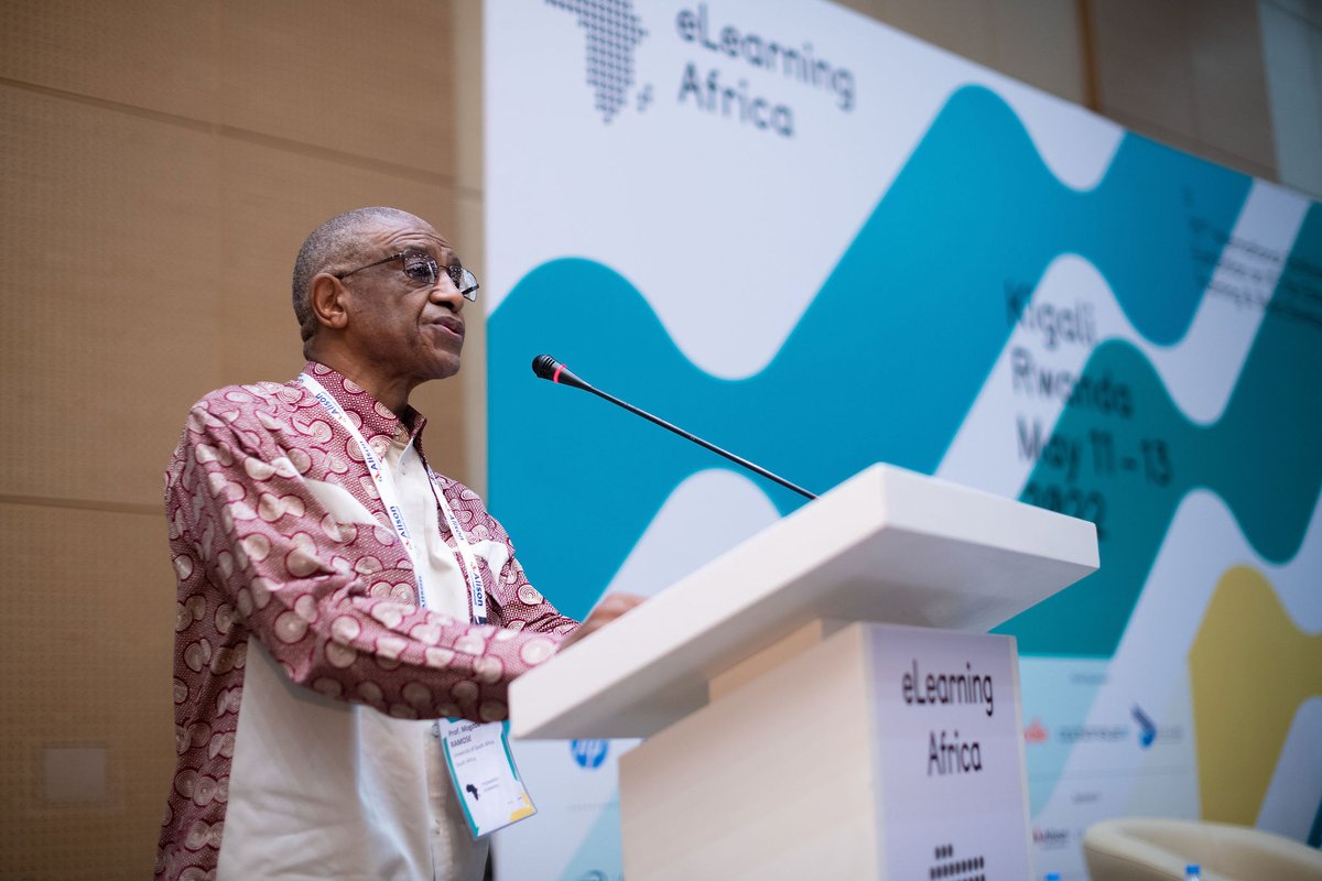The philosopher Prof Mogobe Ramose was a keynote speaker at  #ela22. He who specialises in Ubuntu philosophy and promotes the autonomous African identity. You can read a transcript of his fascinating keynote speech here: elearning-africa.com/conference2022…
