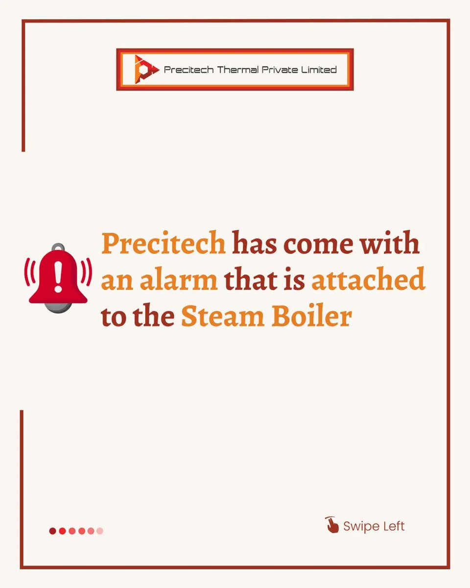 precitech_ltd's tweet photo. Industries and industrial workspaces are always prone to accidents. But what if there was something to detect it?
Well this exclusive feature of Steam Boiler by Precitech is meant for safe and sound work place. 🚀
#PrecitechIndia #SteamBoiler #SteamBoilers #ProductionUnit https://t.co/2rMcGZAMQO