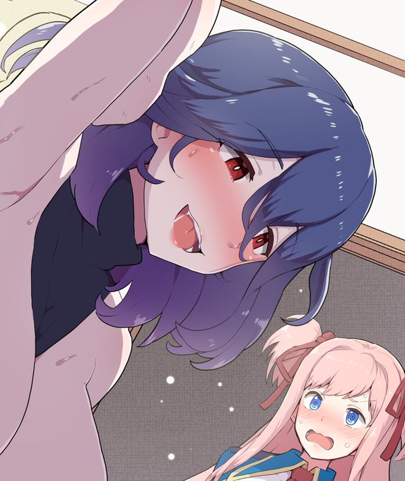 使い魔のお姉さんに魔力供給をしていたところを幼馴染に目撃されちゃった少年くん……な1枚完成。ツノと尻尾つきの差分あり。渋には31日付けで予約投稿。ニジエには先行公開していますので、最寄りのSNSでどうぞ。 