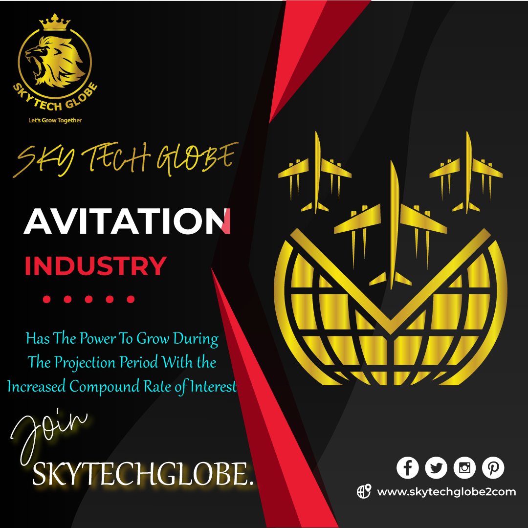 Skytechglobe1's tweet photo. We all know that Aviation is a concerned industry and during the projection period, the Air Blockchain market is expected to develop at a compound rate of interest of 22% from USD 421 Million in the year 2019 to USD 1,394 million by the year 2025. https://t.co/WQf49rmahT