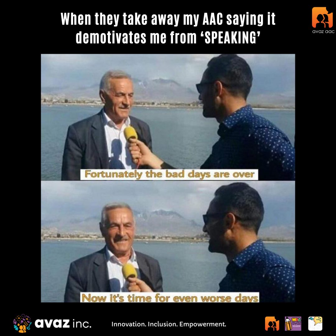 avazapp's tweet image. AAC does not impede speech. We repeat. AAC does not impede speech! 

#avazaac #avazapp #assistivetechnology #speechtherapy #communication #aacfamily #speechies #mememonday
