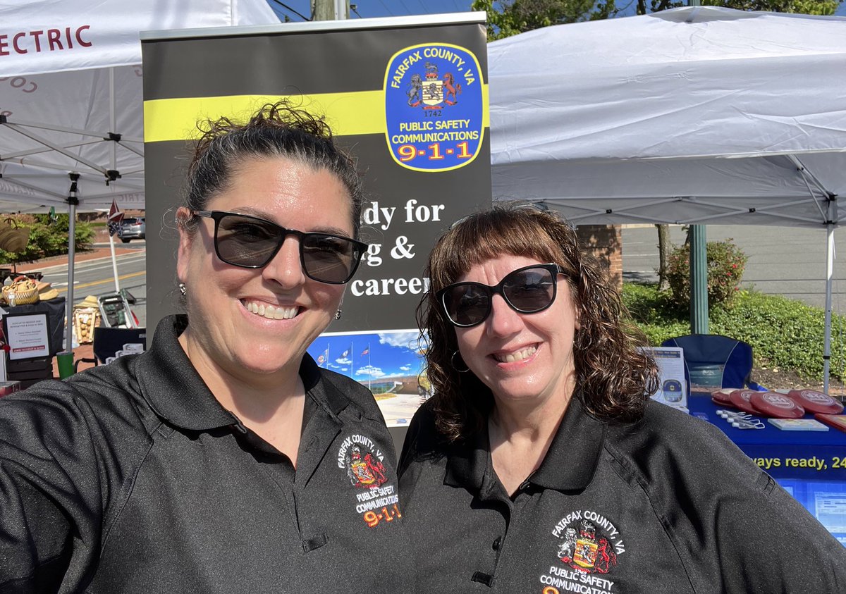 orygunjule's tweet photo. Viva Vienna! 🎉 We are here and we’re hiring! #Fairfaxcounty911 #firstofthefirstresponders https://t.co/X8oNwpYJCf