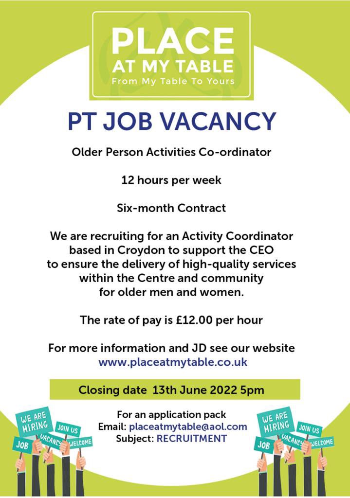 ASKI_UK's tweet photo. Exciting new opportunity! Please share π#croydonjobs #thorntonheathjobs #charity #activitiescoordinator #challengingloneliness #tacklingisolation #charityjobs https://t.co/BKioqeDyM9