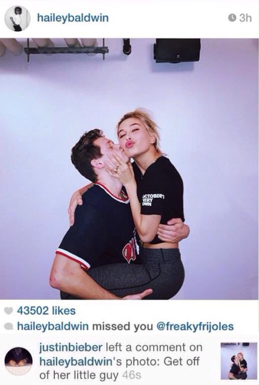 JAILEYSWRLD's tweet photo. justin bieber being jealous was so funny https://t.co/QlE5mWhd7H