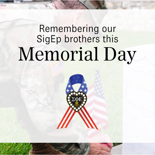 utmsigep's tweet photo. We mark Memorial Day each year with a remembrance of Sgt. Israel “Izzy” Paul O’Bryan (’08) and Capt. Robert Austin Ridley (’05). They have joined our Chapter Eternal and their memory will be in our hearts forever.

https://t.co/FCJHLs7gBx https://t.co/RBNyC2SMTk