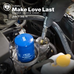 Need an oil change and tire rotation before your next road trip? Don’t miss out on special savings for your #Subaru during our #SummerServiceEvent going on until July 15! #MakeLoveLast