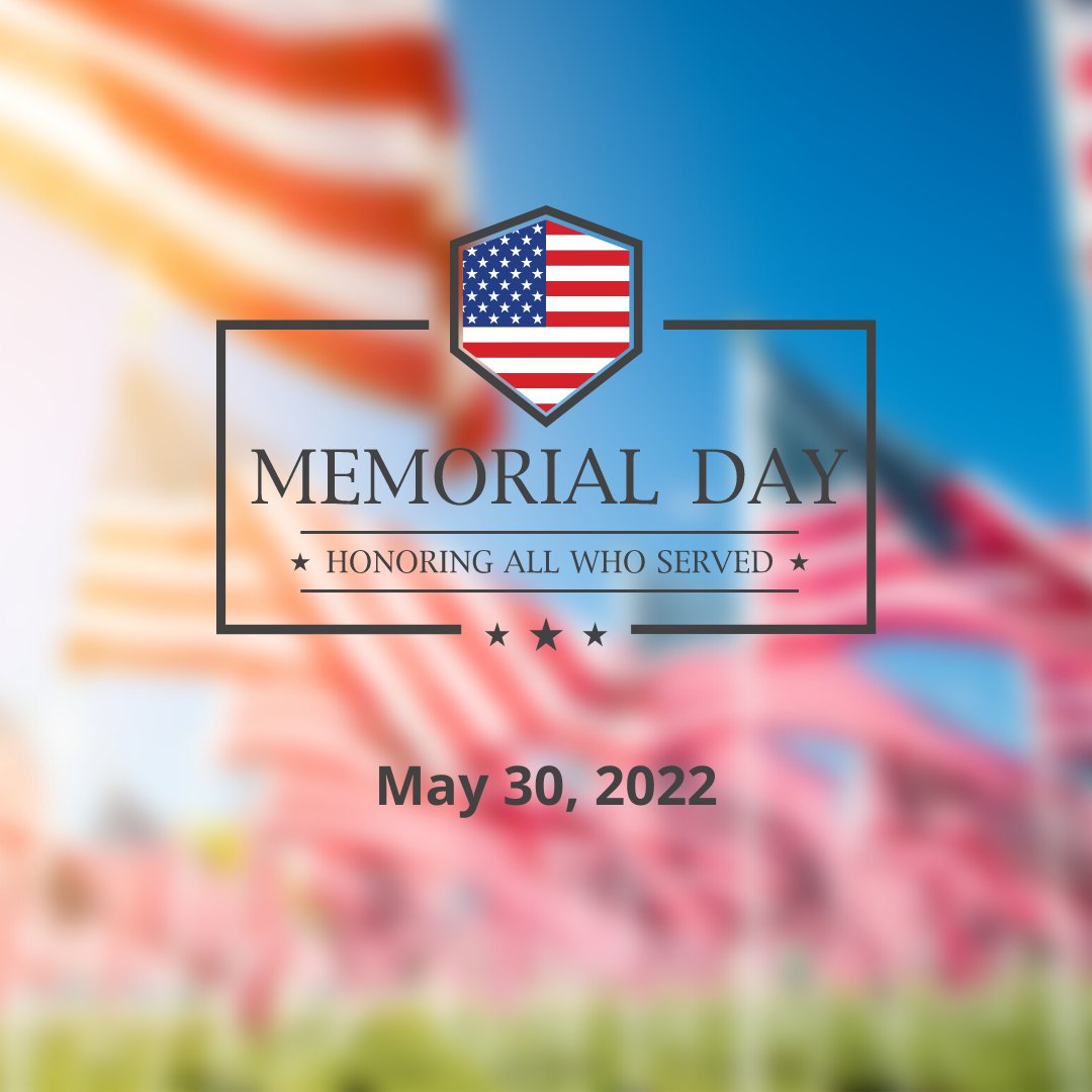 Remembering, honoring, and thanking our brave soldiers today. Happy Memorial Day from CCF!