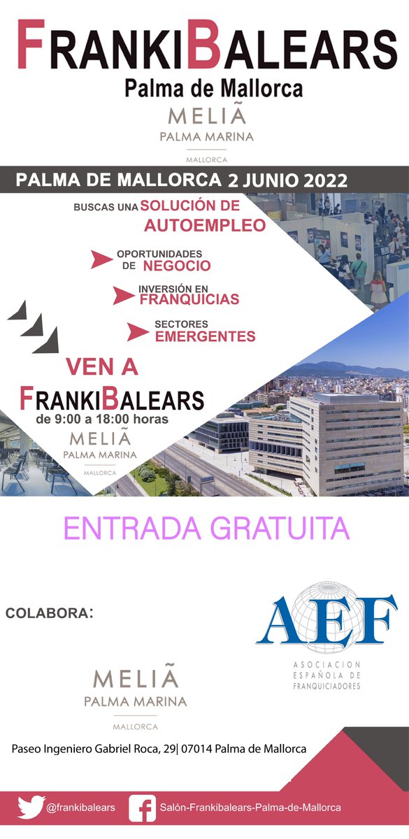 frankibalears's tweet photo. Ven al Fankibalears para visitar los stands de las firmas expositoras.
Activa tu entrada gratuita en https://t.co/CNxUw3Ooim https://t.co/AGBPLgFHMQ