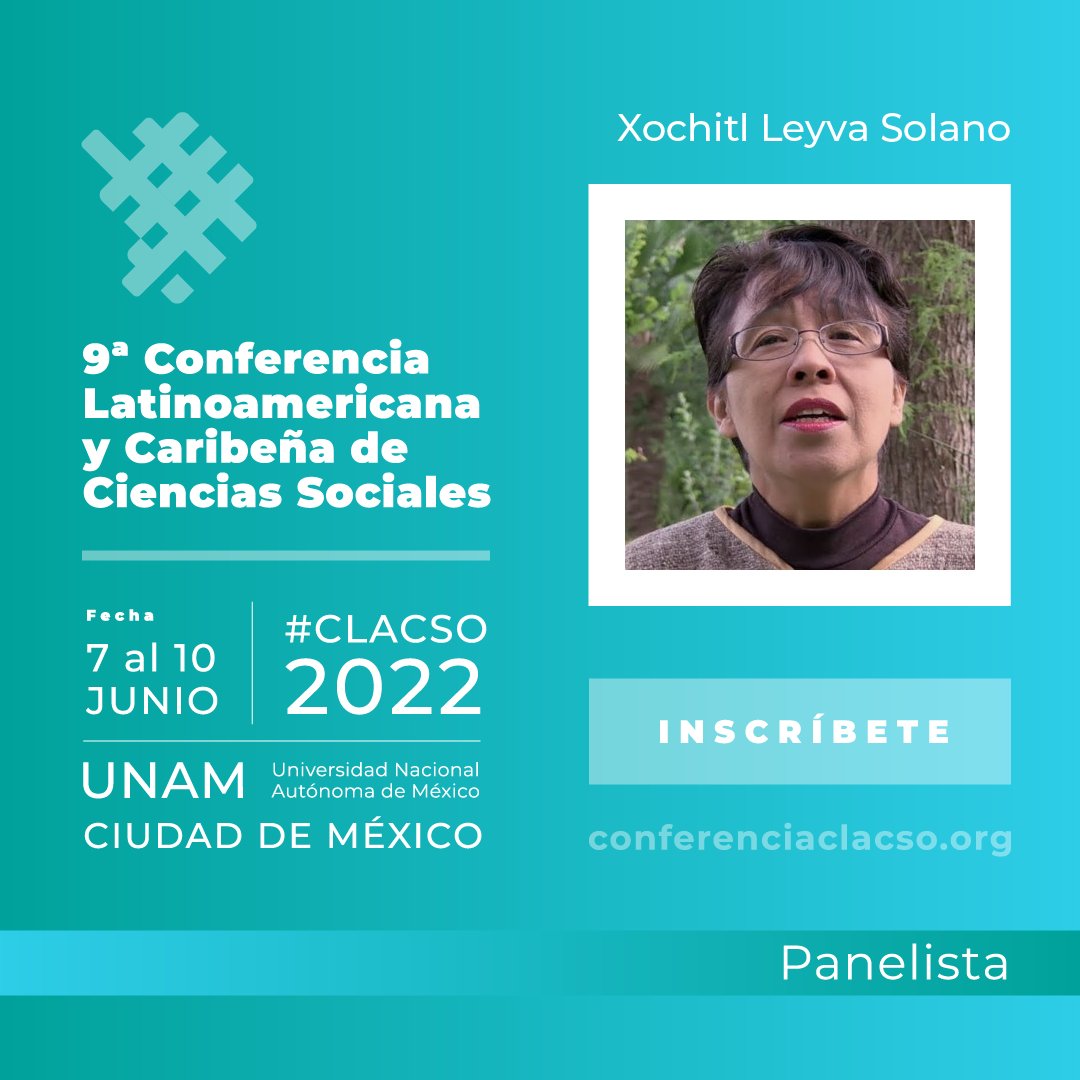 🗣️Vilma Rocío Almendra Quiguanás - Viviane Brachet Márquez - Xochitl Leyva  Solano - Panelistas de #CLACSO2022 🌎Conoce a todos los Panelistas  confirmados y toda la información de la 9ª Conferencia 🖇️  https://t.co/tlvBnTpFIV