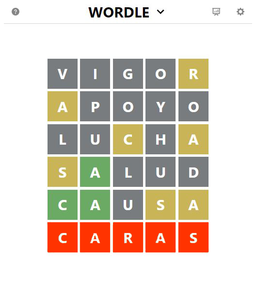 esclerosiseme's tweet photo. ✅ Wordle ha dado visibilidad en este #DíaMundialEsclerosisMúltiple a todas las personas que viven con la denominada enfermedad de las mil 🅒🅐🅡🅐🅢 : https://t.co/CFdj7Gpjfl 

Una acción que no habría sido posible sin la colaboración de @danielfrg. 

¡Muchísimas gracias! 🧡 https://t.co/vZbtOxygTh