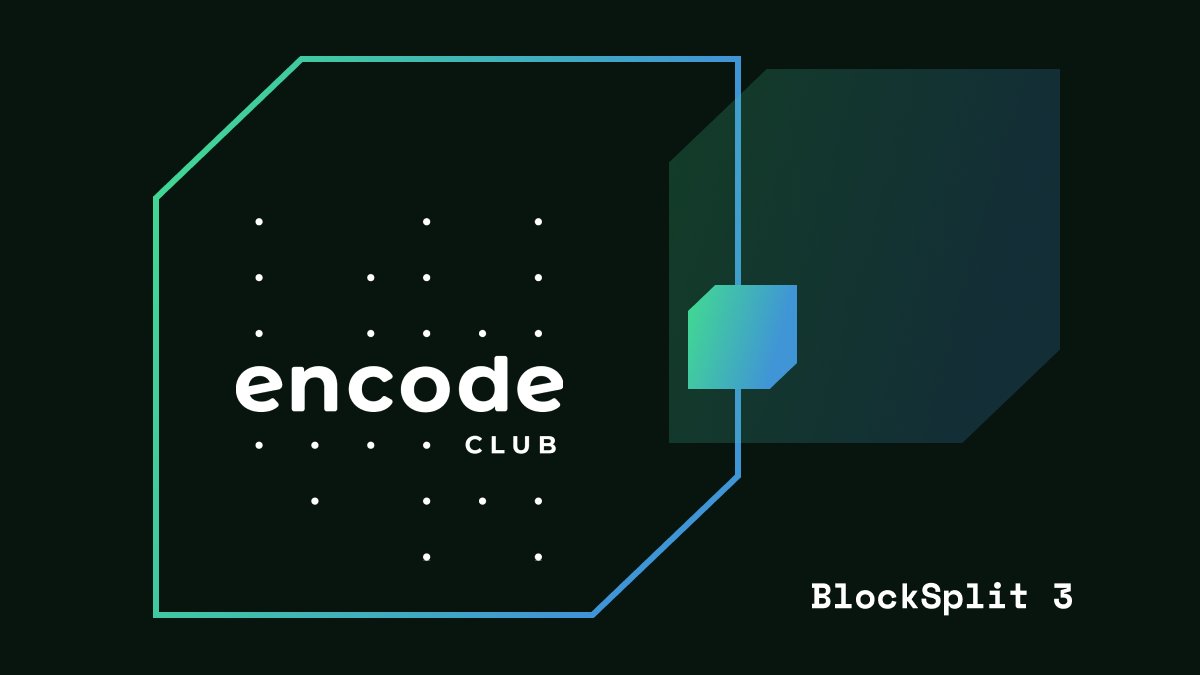 blocksplit's tweet photo. #BlockSplit3 concluded with an awesome #hackathon in partnership with @encodeclub - endless coffee, typing fingers, and serious moves were on the menuβοΈπ§βπ»ππ½
Thank you to anyone who attended, and a special thanks to the @encodeclub team who worked tirelessly during this weekendπ https://t.co/EpqwE35dnV