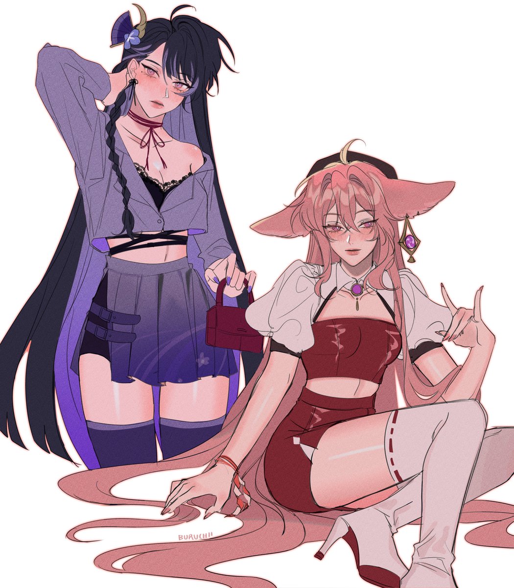 some modern AU fits‼️ #原神