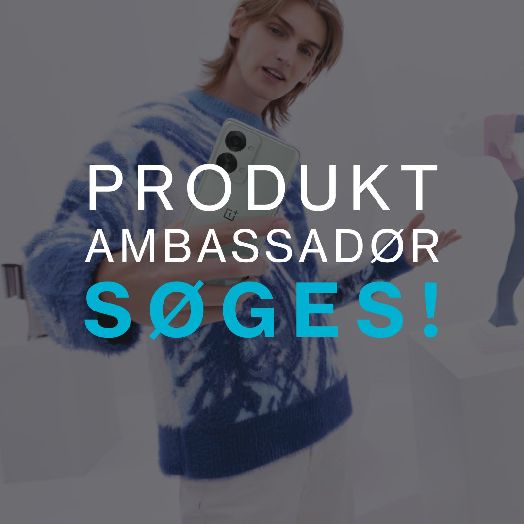 OnePlus_DK's tweet image. Er du vores nye produktambassadør? 👀 Udfyld formularen og se, om din profil er et match!

Vi er på udkig efter en OnePlus Nord ambassadør som vil teste - og beholde! - den nye OnePlus Nord 2T 5G 🕵️‍♀️  forms.office.com/r/uDugXTdN3n

#OnePlusDK #OnePlusAmbassadør