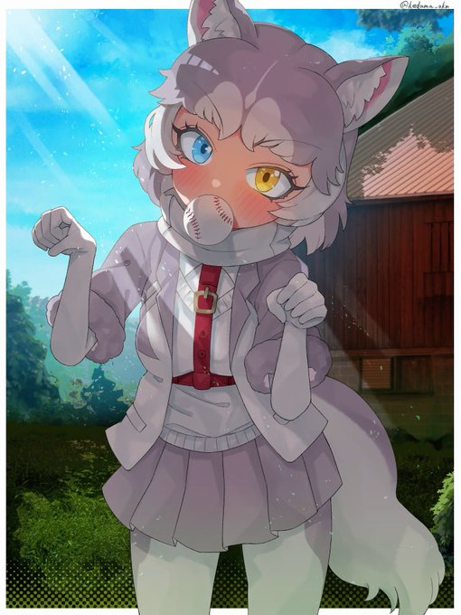 ボール遊びしたいイエイヌ(雑種)ちゃん 