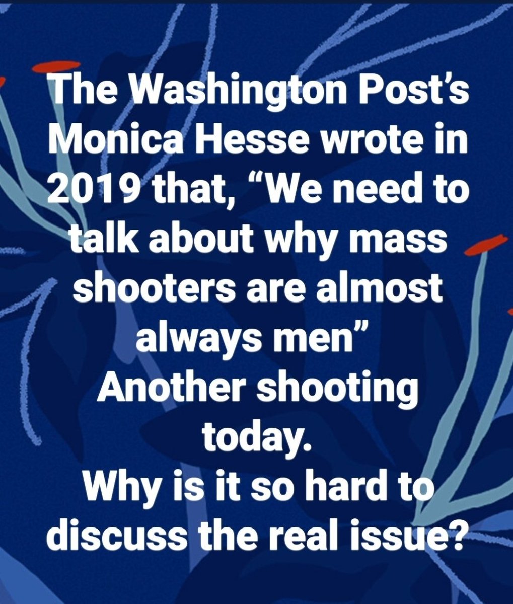juwolf27's tweet photo. @MSNBC @MaddowBlog Not 'kids', 'people' 'juveniles' or any general descriptor. Girls are not mass murdering. A focus on how we're raising our BOYS goes to the heart of the problem. The part of the problem no one wants to discuss. If we don't see the problem how will we fix it? https://t.co/9de1XY7rq8
