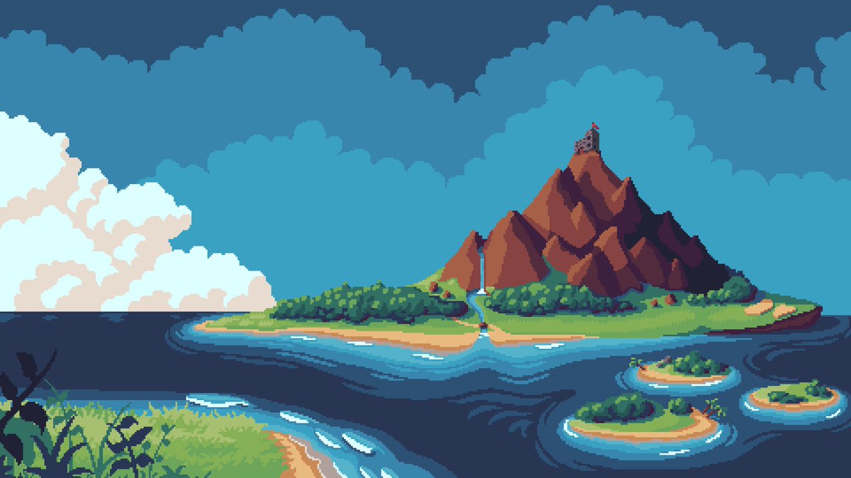 I passed 1.000 followers 😱
Thank you all!

Also here's the full piece.

#pixelart #gamedev