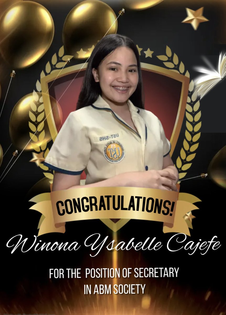 ABM13_23's tweet photo. 📬 To our dearest @weeknownah_, 

Trese congratulates you for becoming the Secretary of the ABM Society for the school year 2022-2023! 🥳 We believe with what you can offer to the ABM community, we are overjoyed to say that we are proud of you! 🎀💗

Congratulations, Winona! 🎉 https://t.co/GaYLq1VKRj